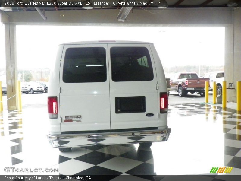 Oxford White / Medium Flint 2008 Ford E Series Van E350 Super Duty XLT 15 Passenger