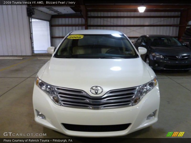 Blizzard Pearl / Ivory 2009 Toyota Venza V6 AWD