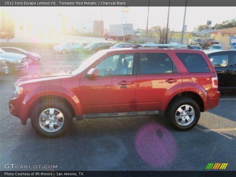 Toreador Red Metallic / Charcoal Black 2012 Ford Escape Limited V6