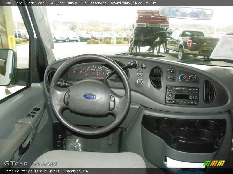 Oxford White / Medium Flint 2008 Ford E Series Van E350 Super Duty XLT 15 Passenger
