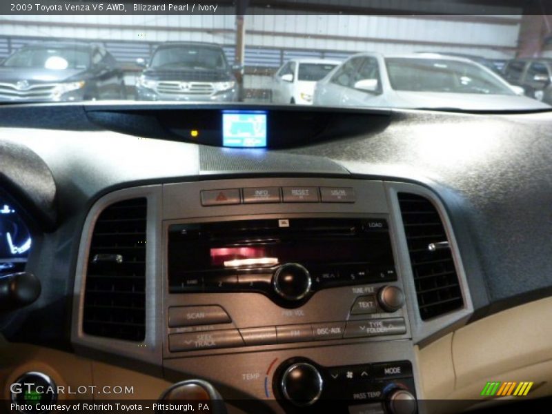Blizzard Pearl / Ivory 2009 Toyota Venza V6 AWD