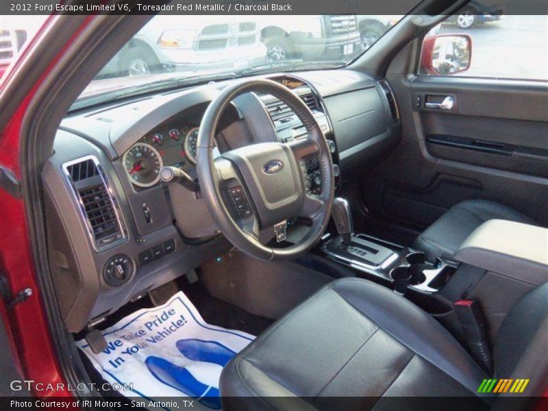 Toreador Red Metallic / Charcoal Black 2012 Ford Escape Limited V6