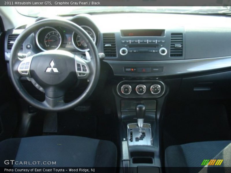 Graphite Gray Pearl / Black 2011 Mitsubishi Lancer GTS