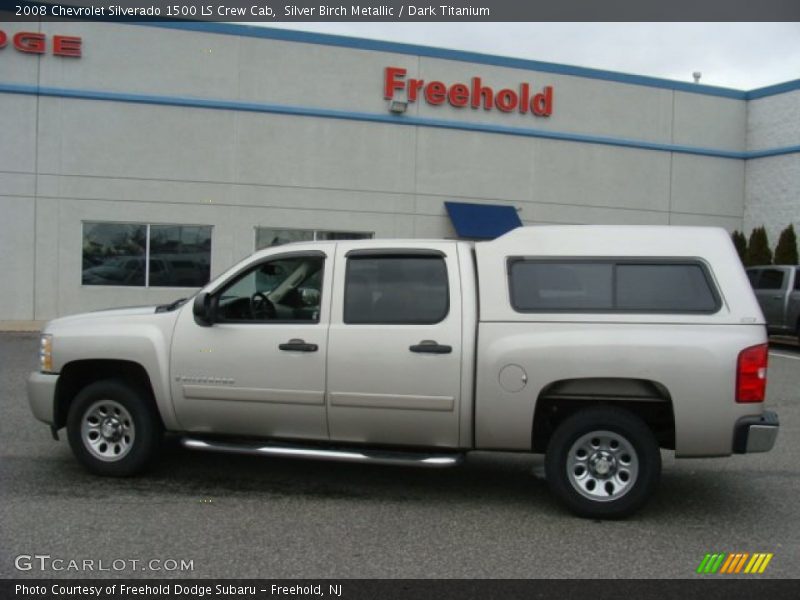 Silver Birch Metallic / Dark Titanium 2008 Chevrolet Silverado 1500 LS Crew Cab