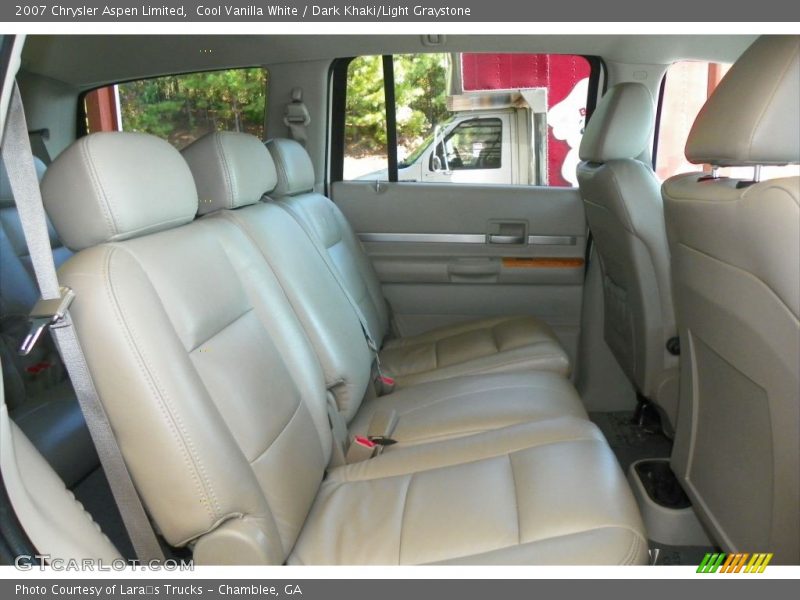 Cool Vanilla White / Dark Khaki/Light Graystone 2007 Chrysler Aspen Limited