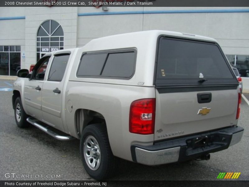 Silver Birch Metallic / Dark Titanium 2008 Chevrolet Silverado 1500 LS Crew Cab