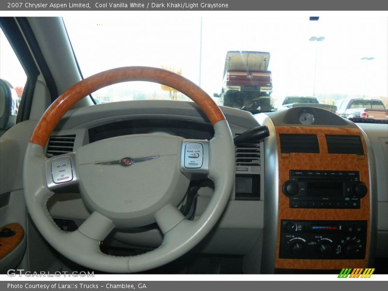 Cool Vanilla White / Dark Khaki/Light Graystone 2007 Chrysler Aspen Limited