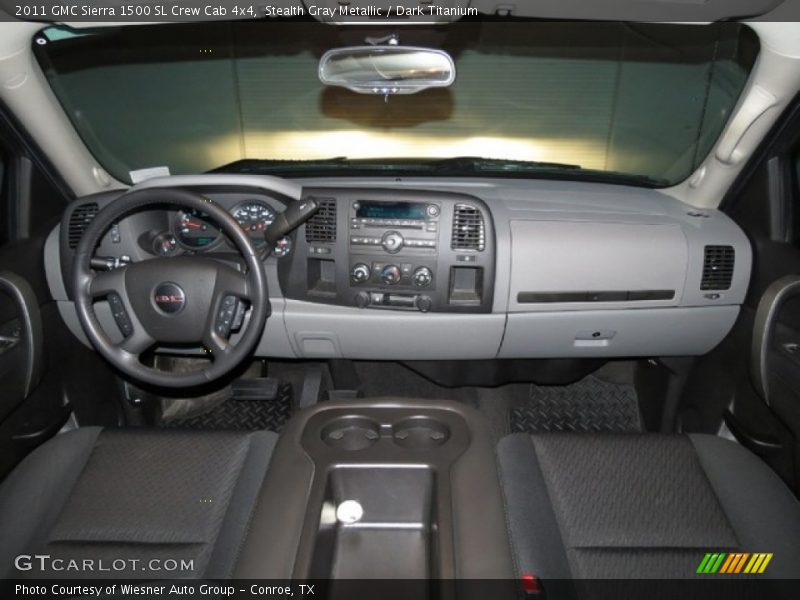 Stealth Gray Metallic / Dark Titanium 2011 GMC Sierra 1500 SL Crew Cab 4x4