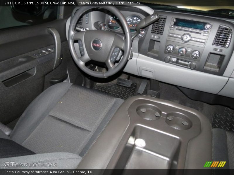 Stealth Gray Metallic / Dark Titanium 2011 GMC Sierra 1500 SL Crew Cab 4x4