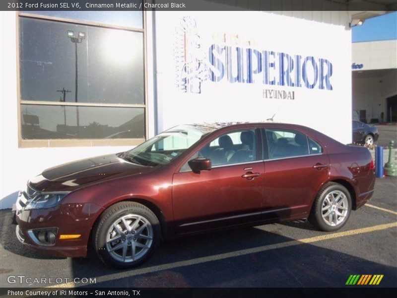 Cinnamon Metallic / Charcoal Black 2012 Ford Fusion SEL V6