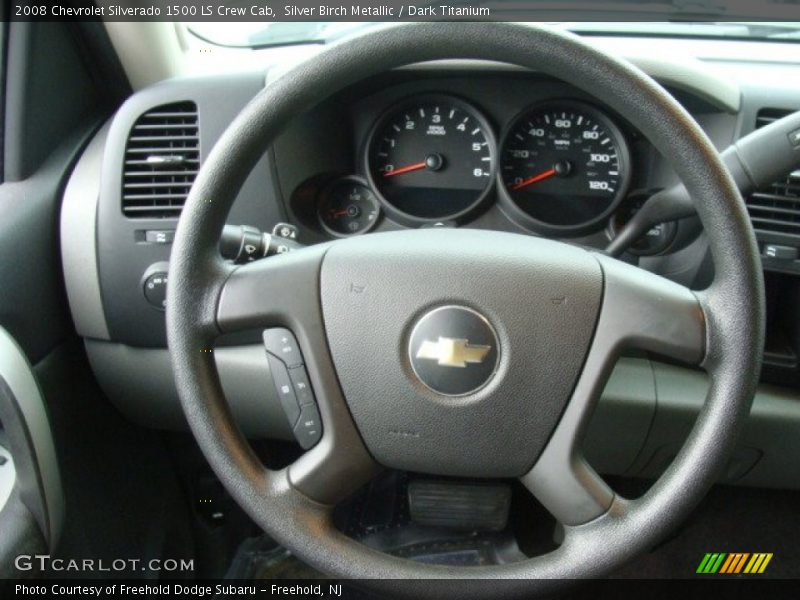 Silver Birch Metallic / Dark Titanium 2008 Chevrolet Silverado 1500 LS Crew Cab