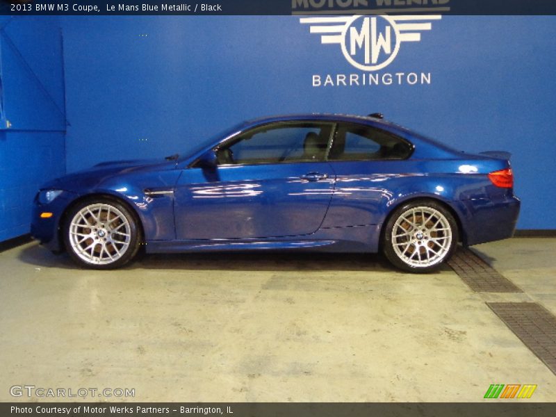 Le Mans Blue Metallic / Black 2013 BMW M3 Coupe