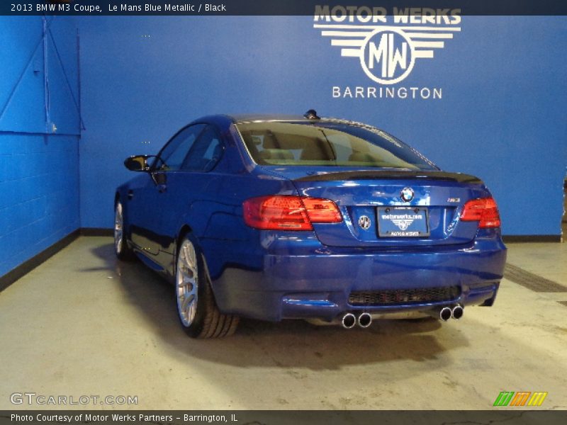 Le Mans Blue Metallic / Black 2013 BMW M3 Coupe