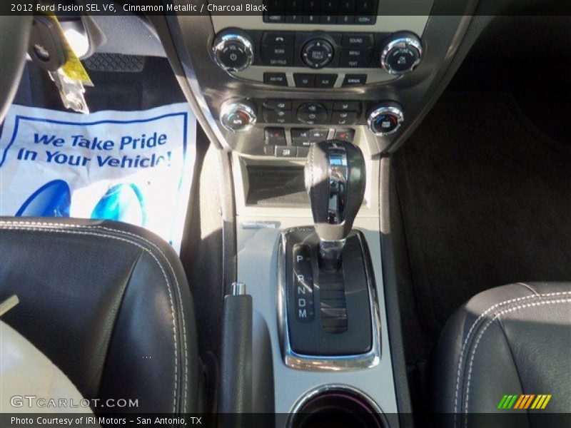 Cinnamon Metallic / Charcoal Black 2012 Ford Fusion SEL V6