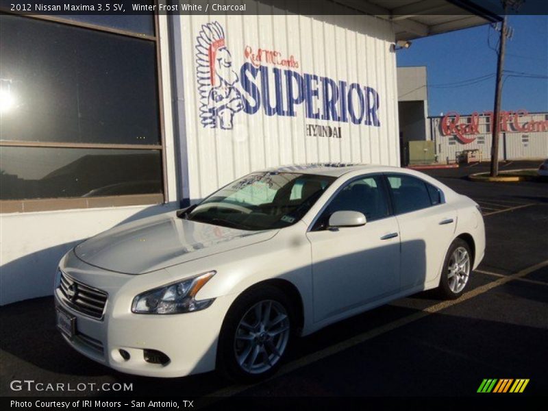 Winter Frost White / Charcoal 2012 Nissan Maxima 3.5 SV