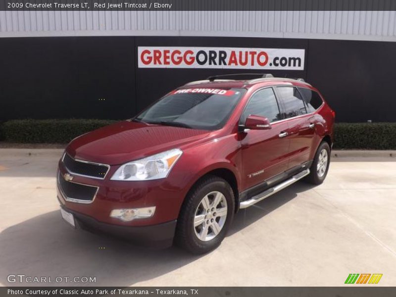 Red Jewel Tintcoat / Ebony 2009 Chevrolet Traverse LT