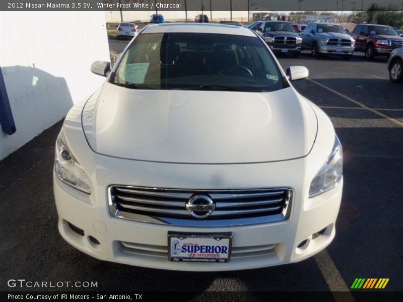 Winter Frost White / Charcoal 2012 Nissan Maxima 3.5 SV