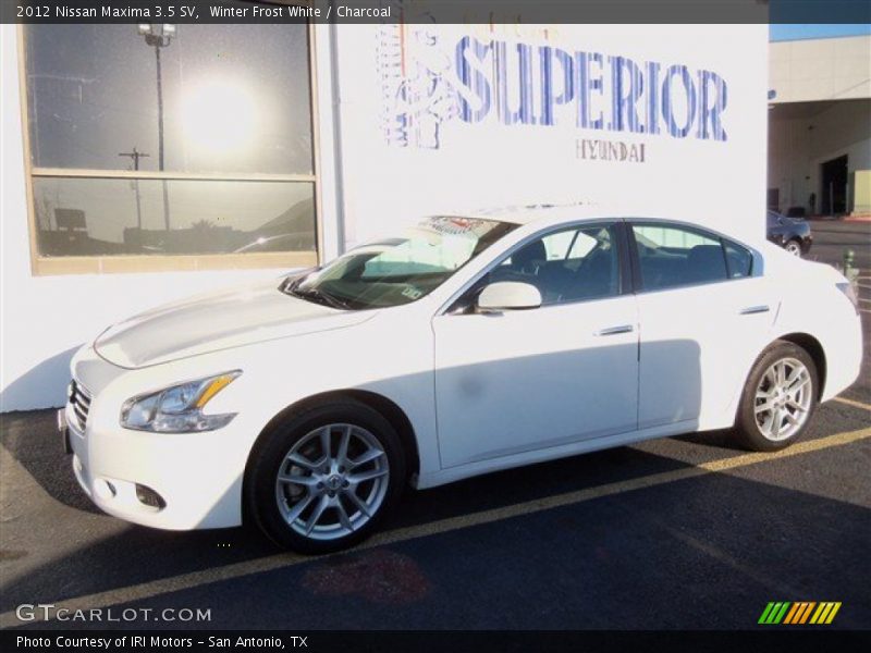 Winter Frost White / Charcoal 2012 Nissan Maxima 3.5 SV