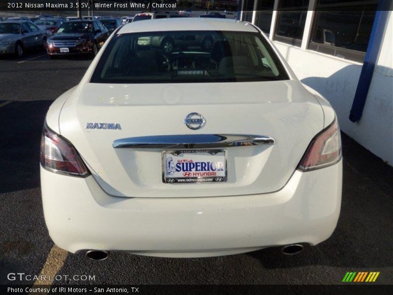 Winter Frost White / Charcoal 2012 Nissan Maxima 3.5 SV