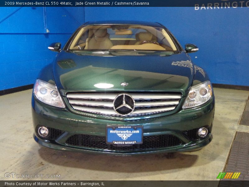 Jade Green Metallic / Cashmere/Savanna 2009 Mercedes-Benz CL 550 4Matic