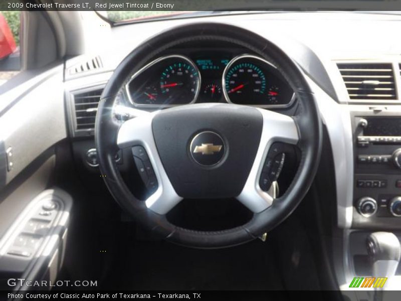 Red Jewel Tintcoat / Ebony 2009 Chevrolet Traverse LT