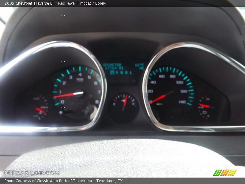 Red Jewel Tintcoat / Ebony 2009 Chevrolet Traverse LT