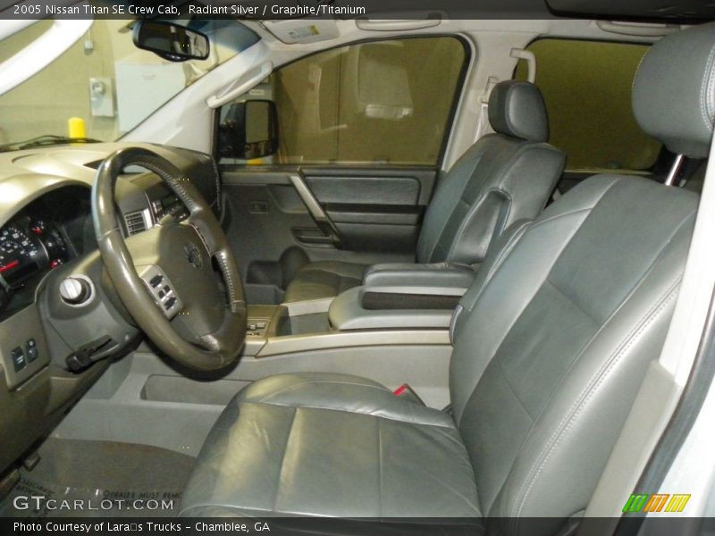 Radiant Silver / Graphite/Titanium 2005 Nissan Titan SE Crew Cab