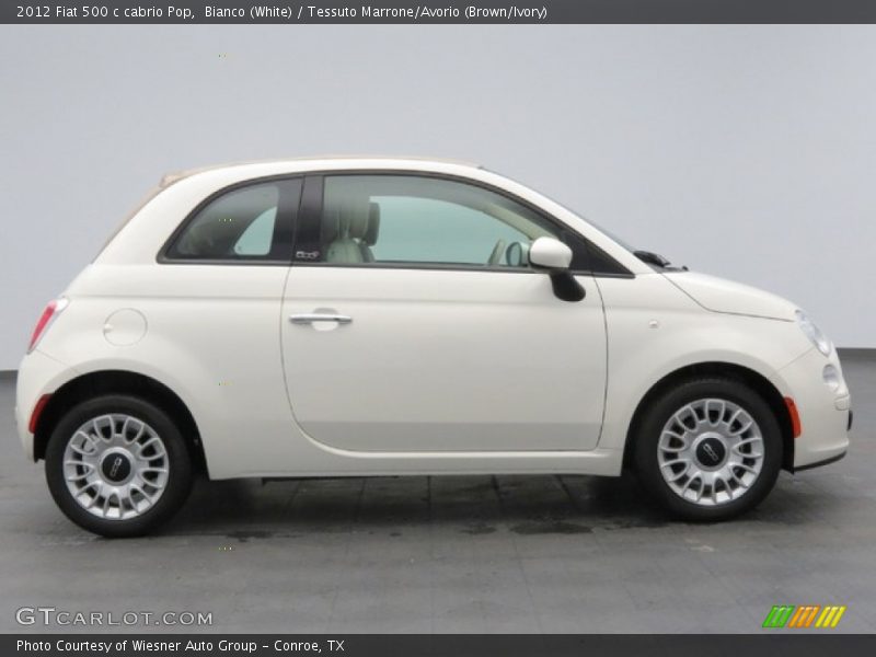  2012 500 c cabrio Pop Bianco (White)