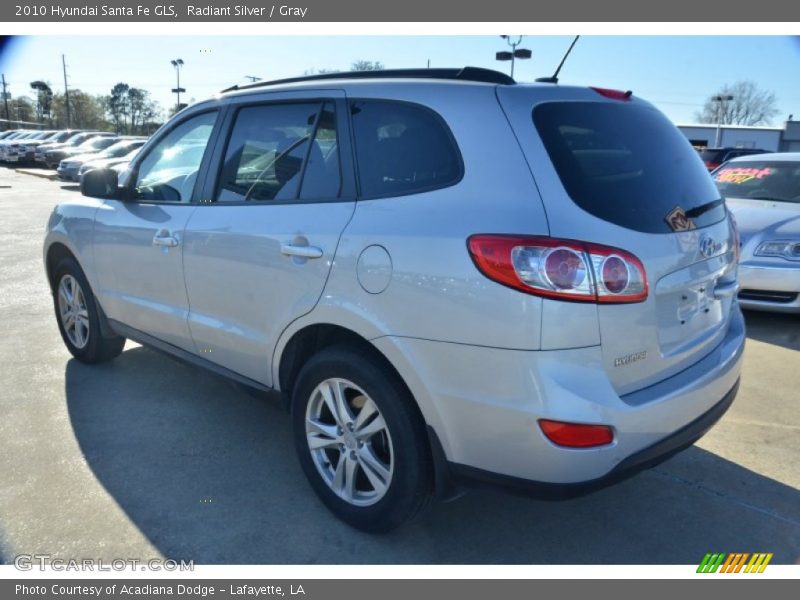 Radiant Silver / Gray 2010 Hyundai Santa Fe GLS