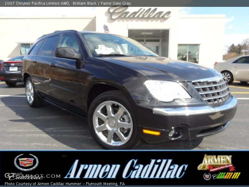 Brilliant Black / Pastel Slate Gray 2007 Chrysler Pacifica Limited AWD