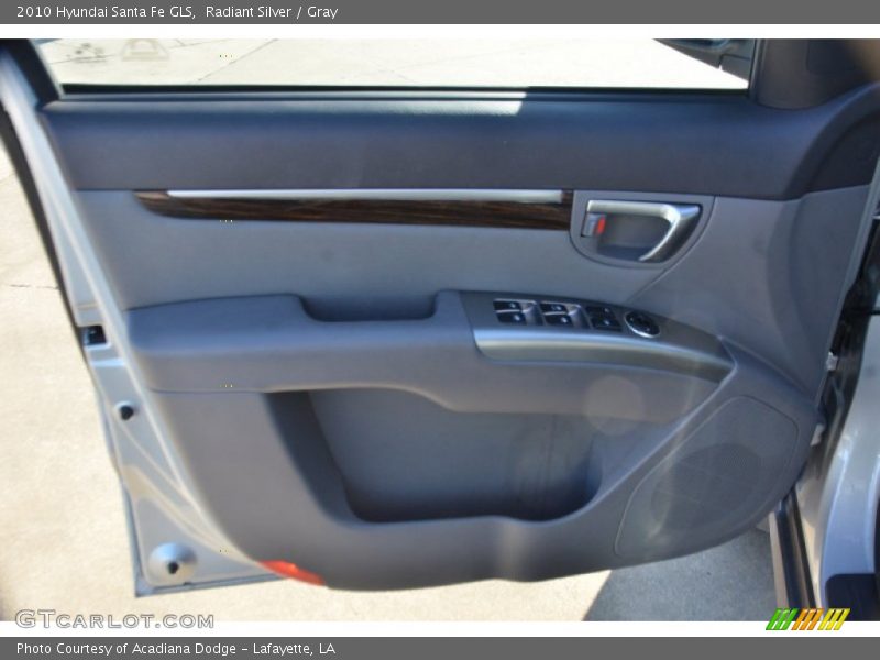 Radiant Silver / Gray 2010 Hyundai Santa Fe GLS