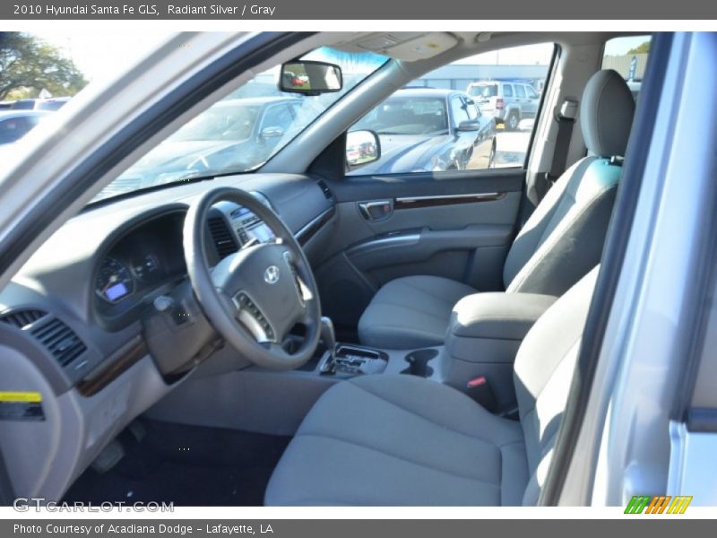 Radiant Silver / Gray 2010 Hyundai Santa Fe GLS