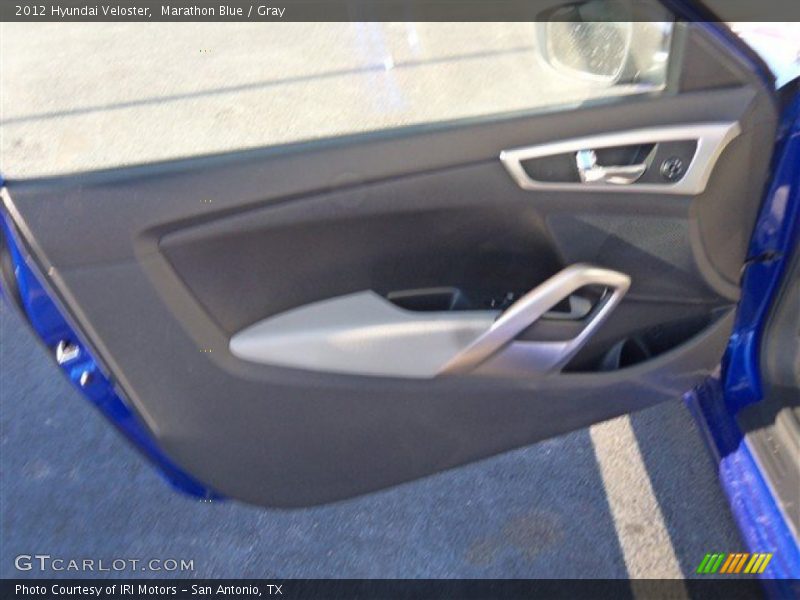Marathon Blue / Gray 2012 Hyundai Veloster