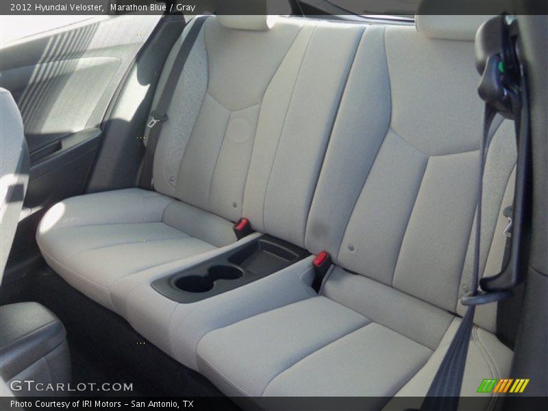 Marathon Blue / Gray 2012 Hyundai Veloster