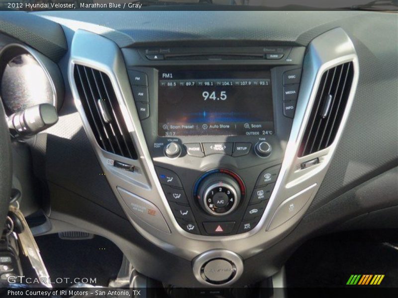 Marathon Blue / Gray 2012 Hyundai Veloster