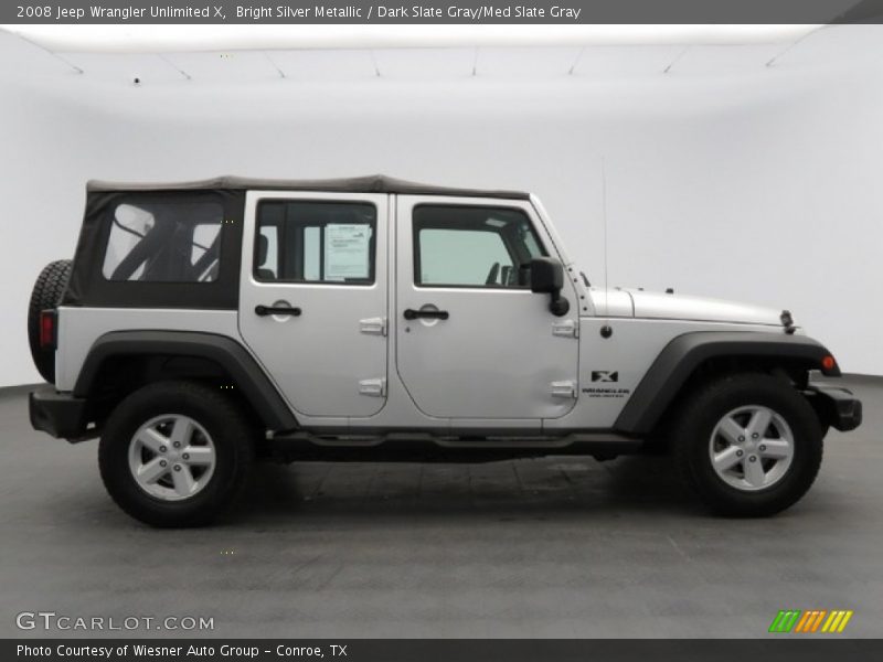 Bright Silver Metallic / Dark Slate Gray/Med Slate Gray 2008 Jeep Wrangler Unlimited X