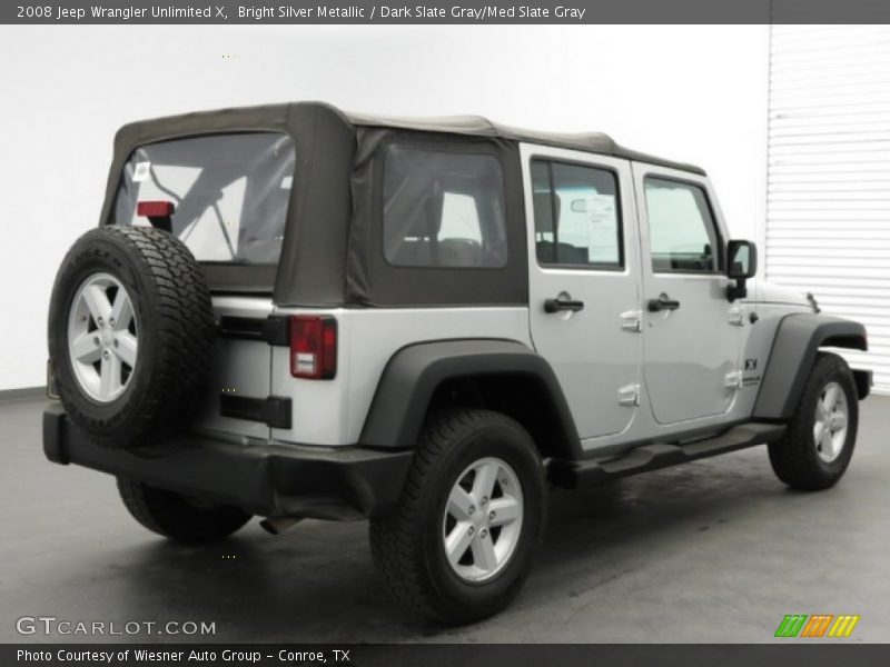 Bright Silver Metallic / Dark Slate Gray/Med Slate Gray 2008 Jeep Wrangler Unlimited X