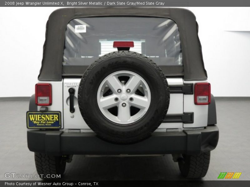 Bright Silver Metallic / Dark Slate Gray/Med Slate Gray 2008 Jeep Wrangler Unlimited X