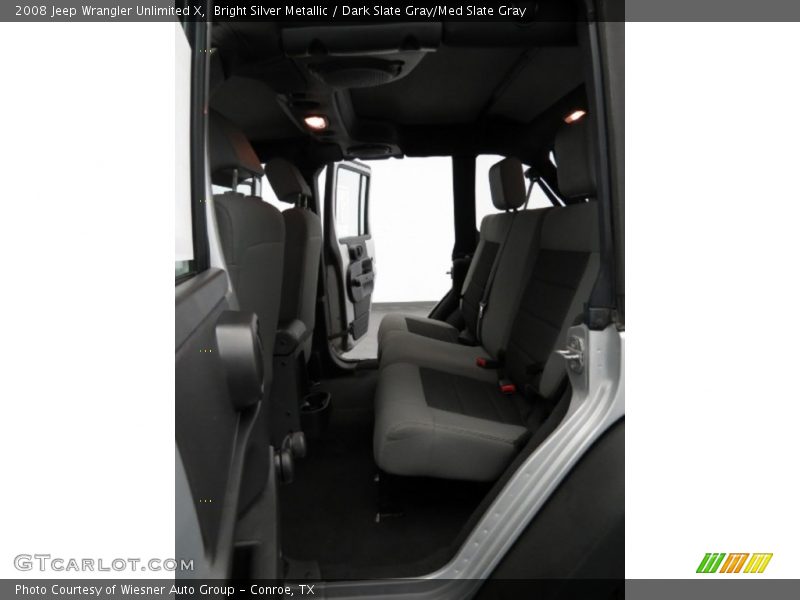Bright Silver Metallic / Dark Slate Gray/Med Slate Gray 2008 Jeep Wrangler Unlimited X