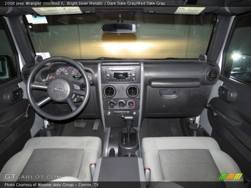 Bright Silver Metallic / Dark Slate Gray/Med Slate Gray 2008 Jeep Wrangler Unlimited X