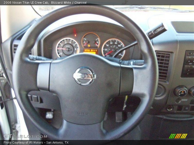 Blizzard White / Charcoal 2008 Nissan Titan LE Crew Cab