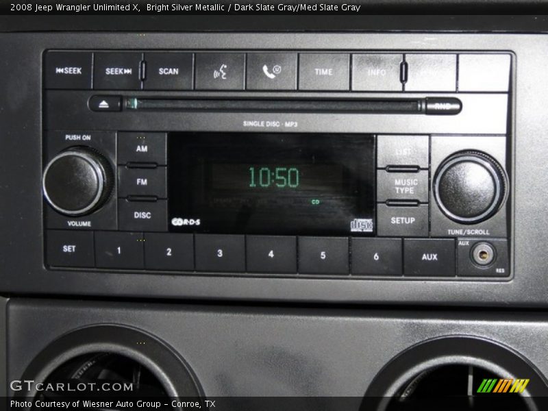 Bright Silver Metallic / Dark Slate Gray/Med Slate Gray 2008 Jeep Wrangler Unlimited X