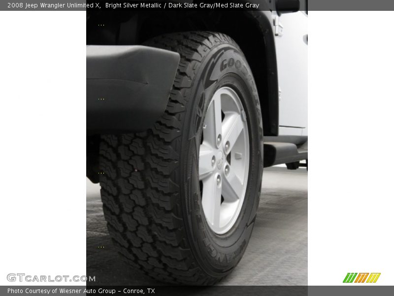 Bright Silver Metallic / Dark Slate Gray/Med Slate Gray 2008 Jeep Wrangler Unlimited X