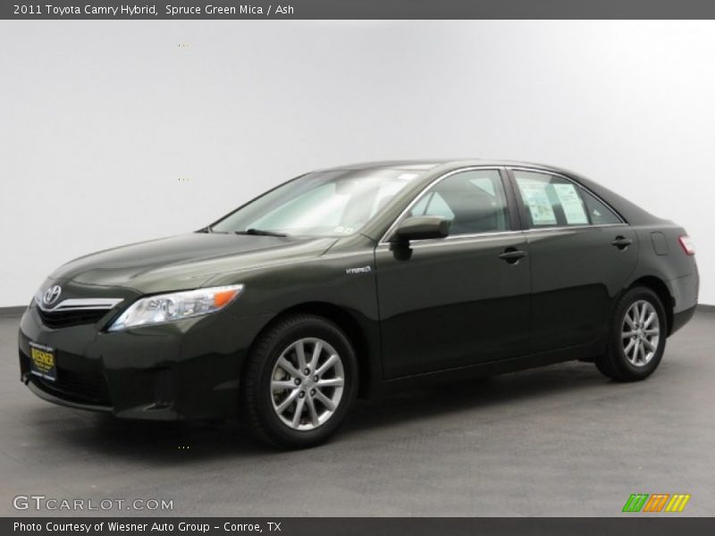 Spruce Green Mica / Ash 2011 Toyota Camry Hybrid