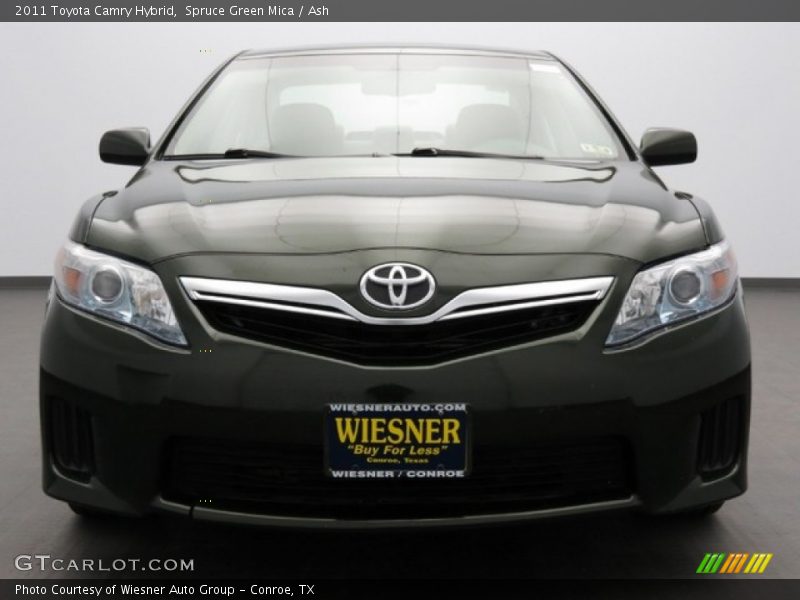 Spruce Green Mica / Ash 2011 Toyota Camry Hybrid