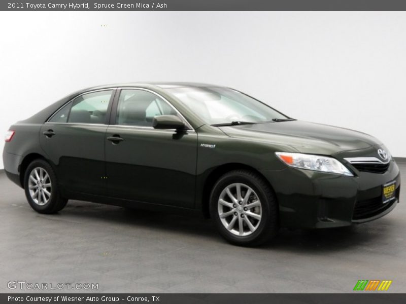 Spruce Green Mica / Ash 2011 Toyota Camry Hybrid