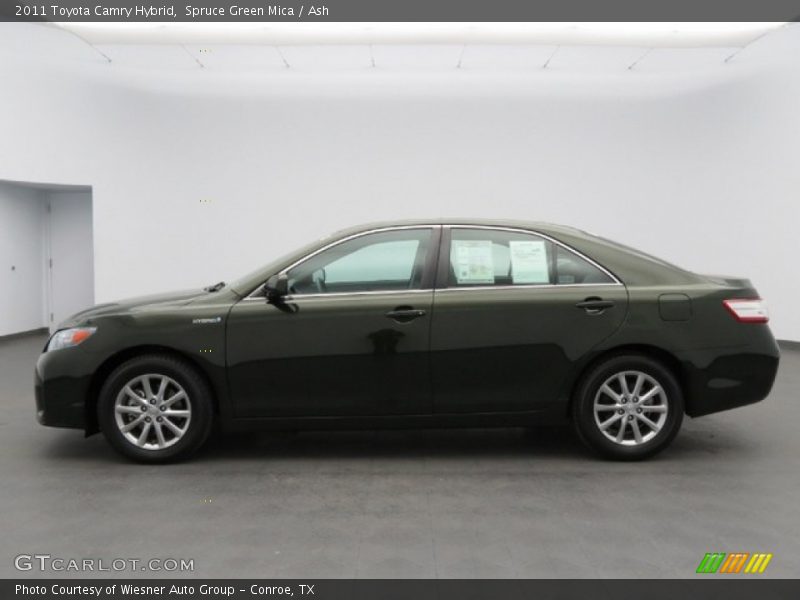 Spruce Green Mica / Ash 2011 Toyota Camry Hybrid