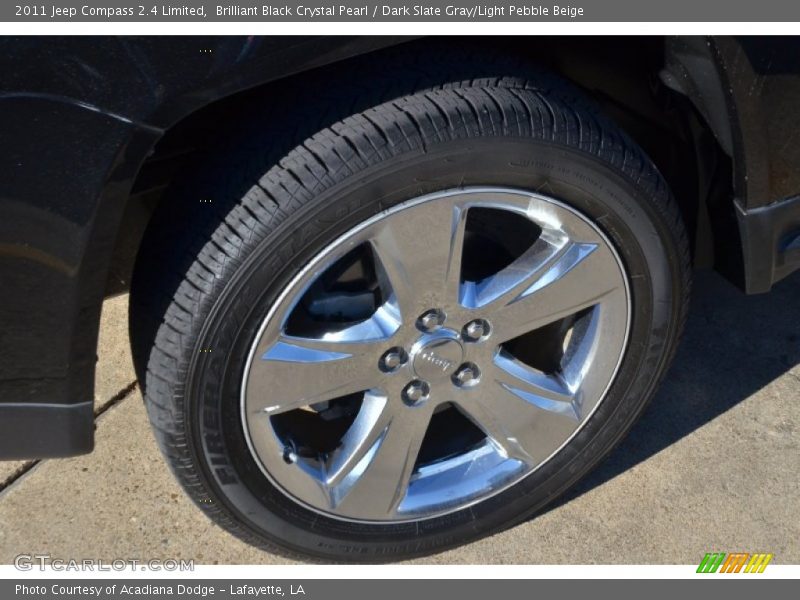 Brilliant Black Crystal Pearl / Dark Slate Gray/Light Pebble Beige 2011 Jeep Compass 2.4 Limited