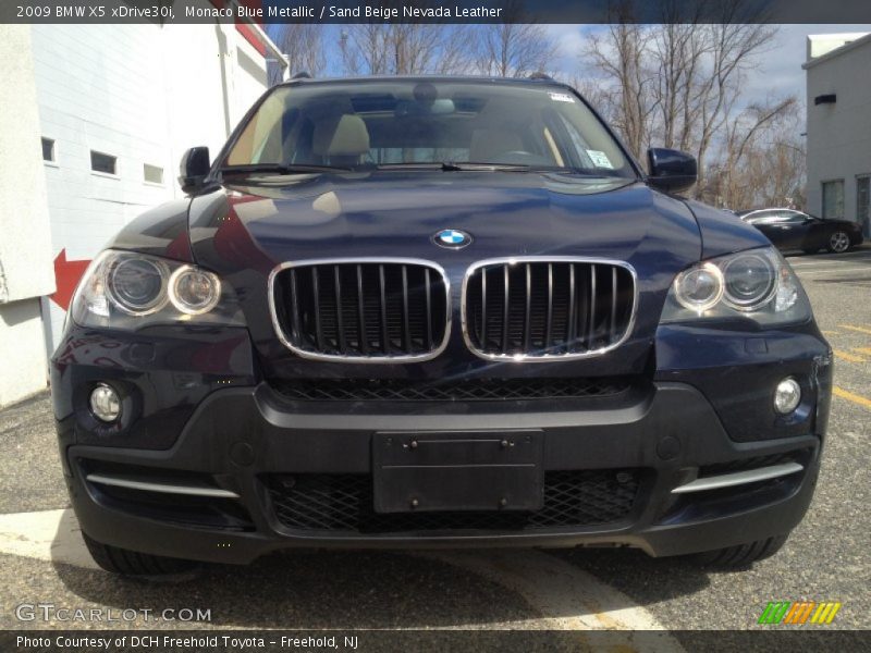 Monaco Blue Metallic / Sand Beige Nevada Leather 2009 BMW X5 xDrive30i