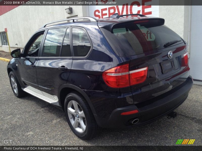 Monaco Blue Metallic / Sand Beige Nevada Leather 2009 BMW X5 xDrive30i